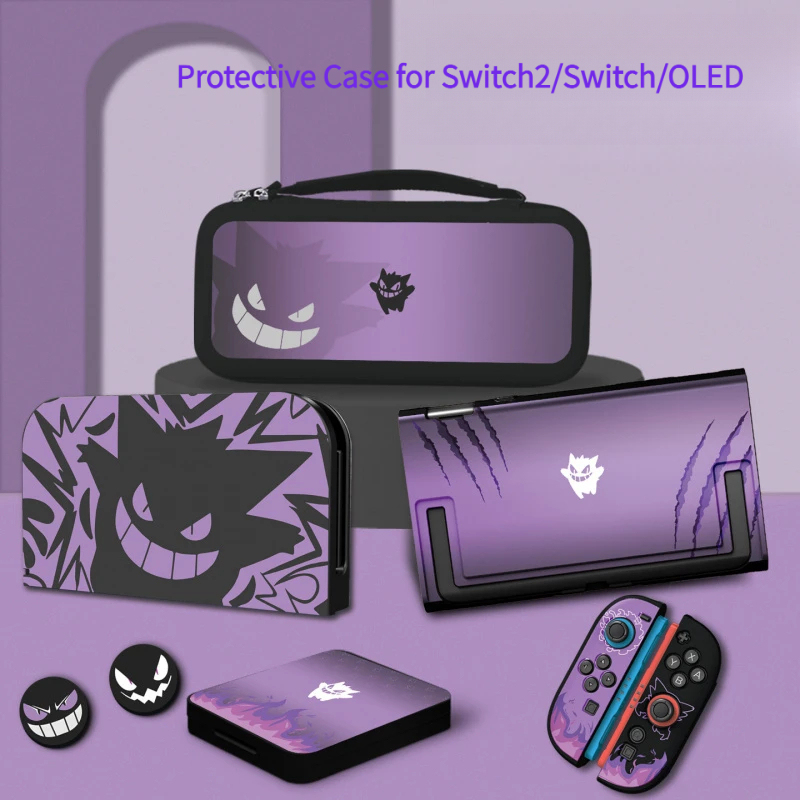 Nintendo Console Switch 2 - Anime Purple Gengar Protective Case for