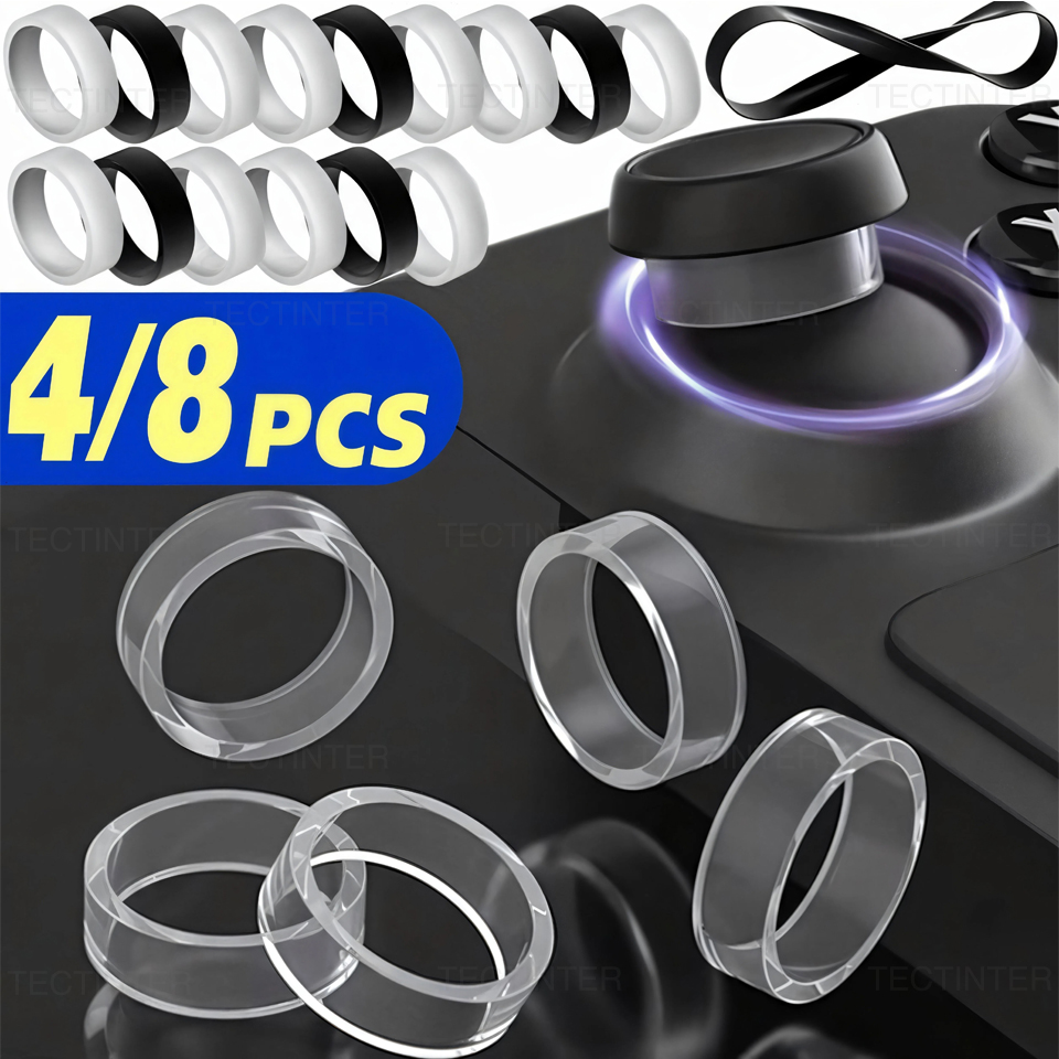 Gaming Console With Phone - 4/8pcs Elastic Protective Joystick Rubber Ring