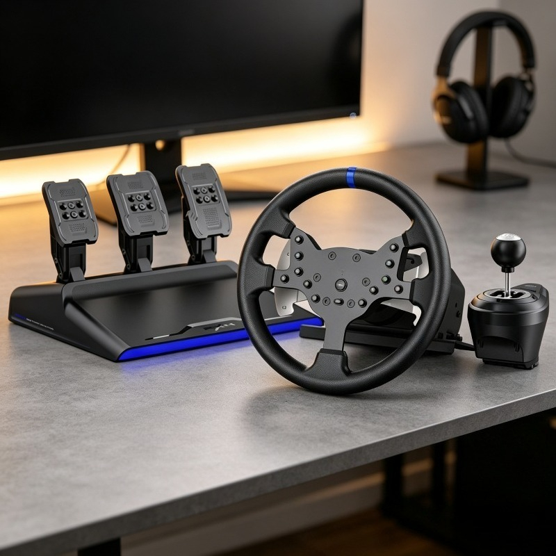 Steering Wheel Gaming - V99 3.2Nm Force Feedback Racing Steering