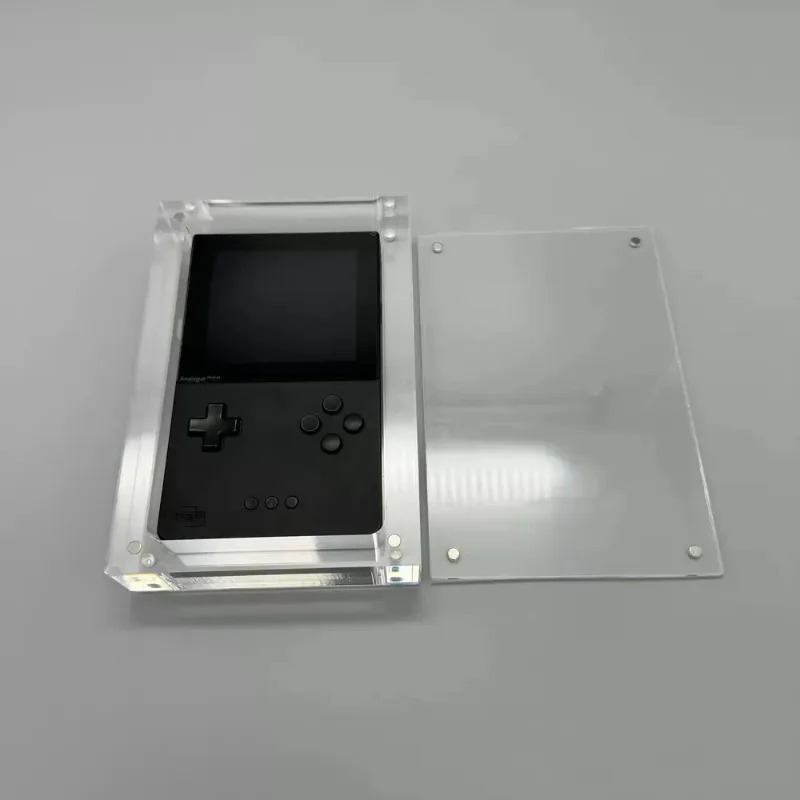 Gaming Console Organizer - Transparent Magnetic Acrylic Console Storage Case