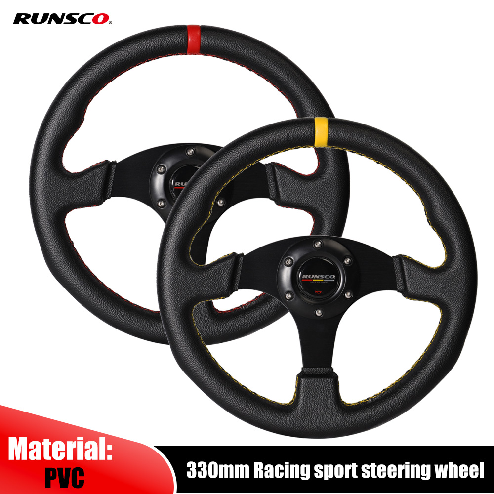 330mm/13 Inch Flat Steering Wh - Steering Wheel Gaming ulasan dan harga