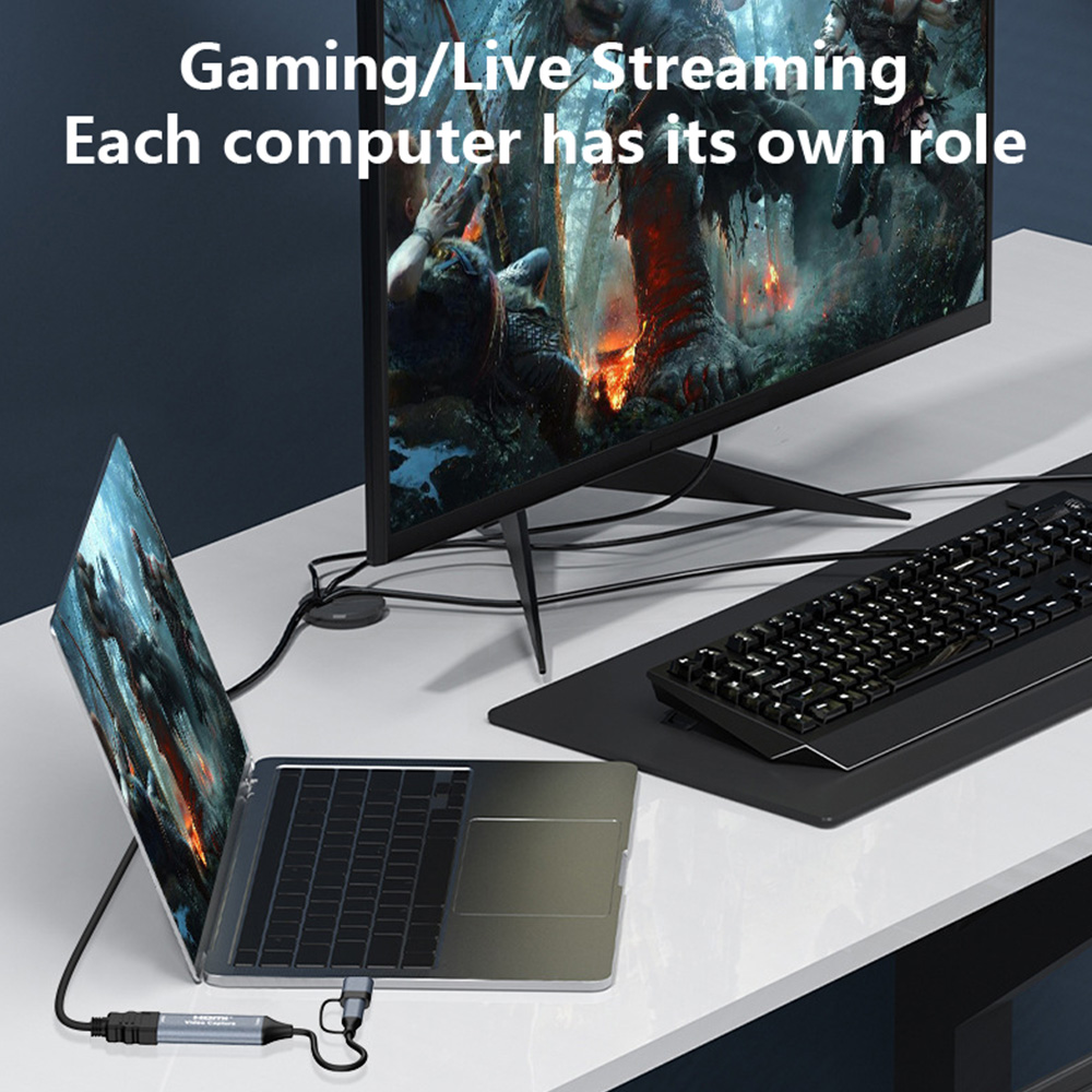 4K 2 in 1 USB 2.0 Video Captur - Gaming Console With Phone ulasan dan harga