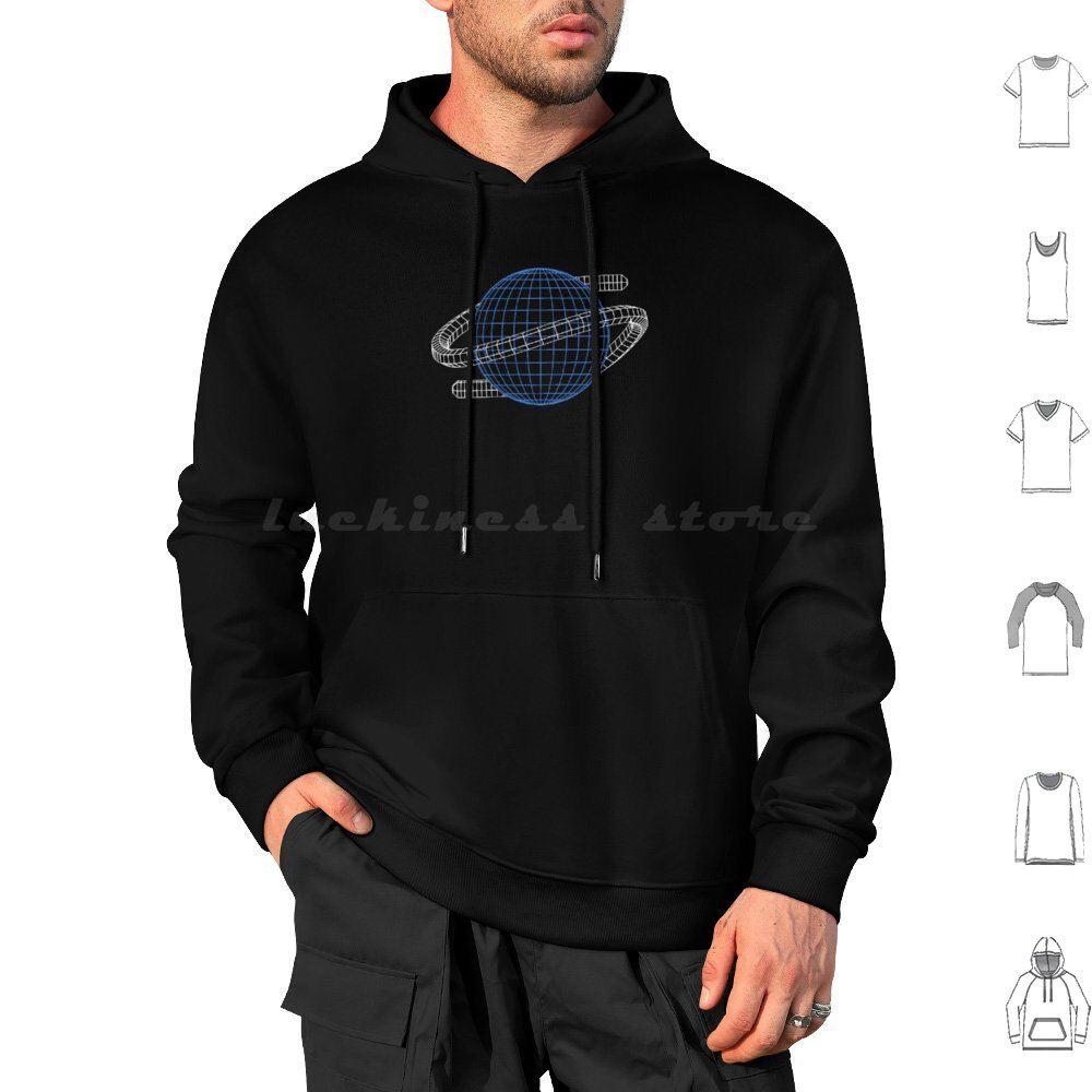 Saturn Wireframe Hoodies Long  - Gaming Console In 90S ulasan dan harga