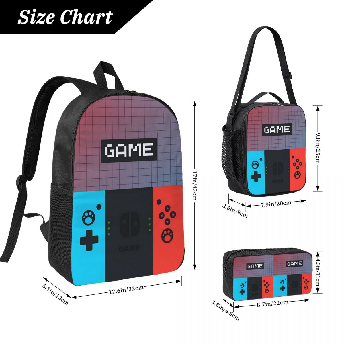 3pecs/set Games Console Backpa - Gaming Console In 90S ulasan dan harga