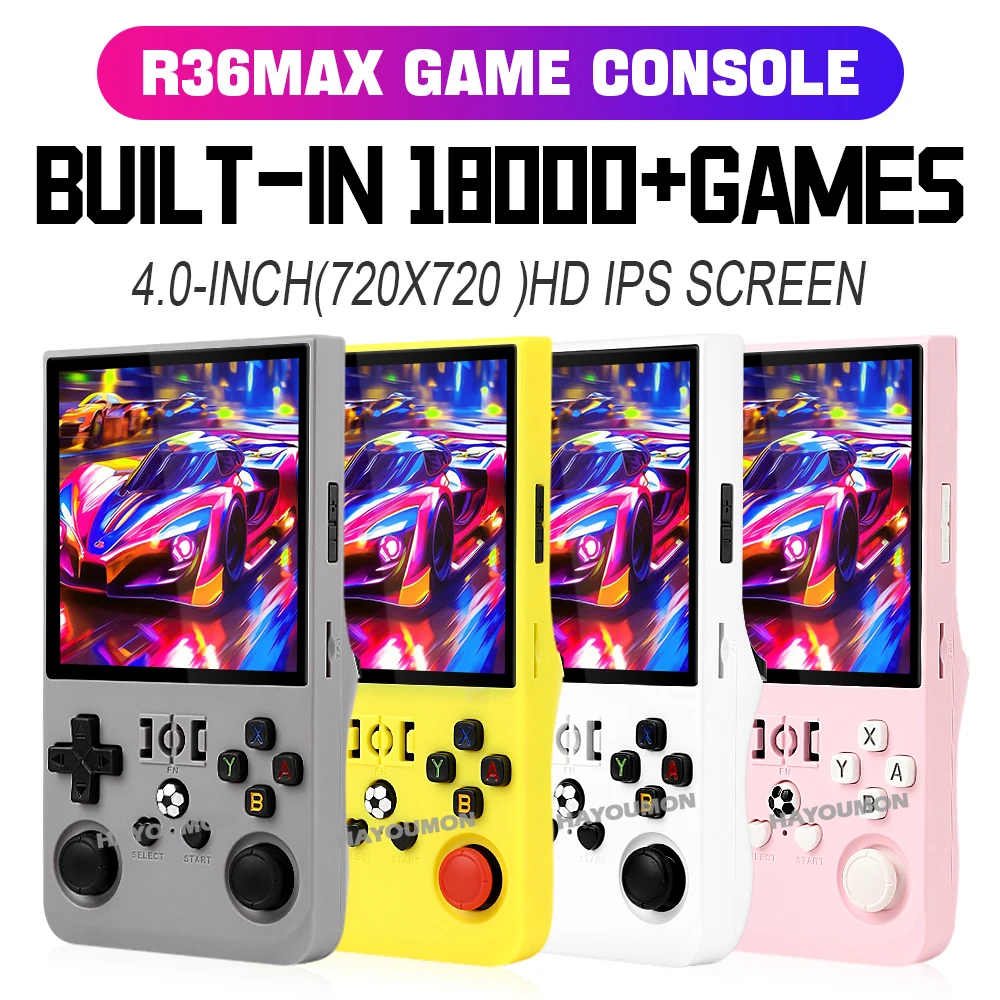 R36 Max Gray Handheld Gaming P - Gaming Console R36 Max ulasan dan harga