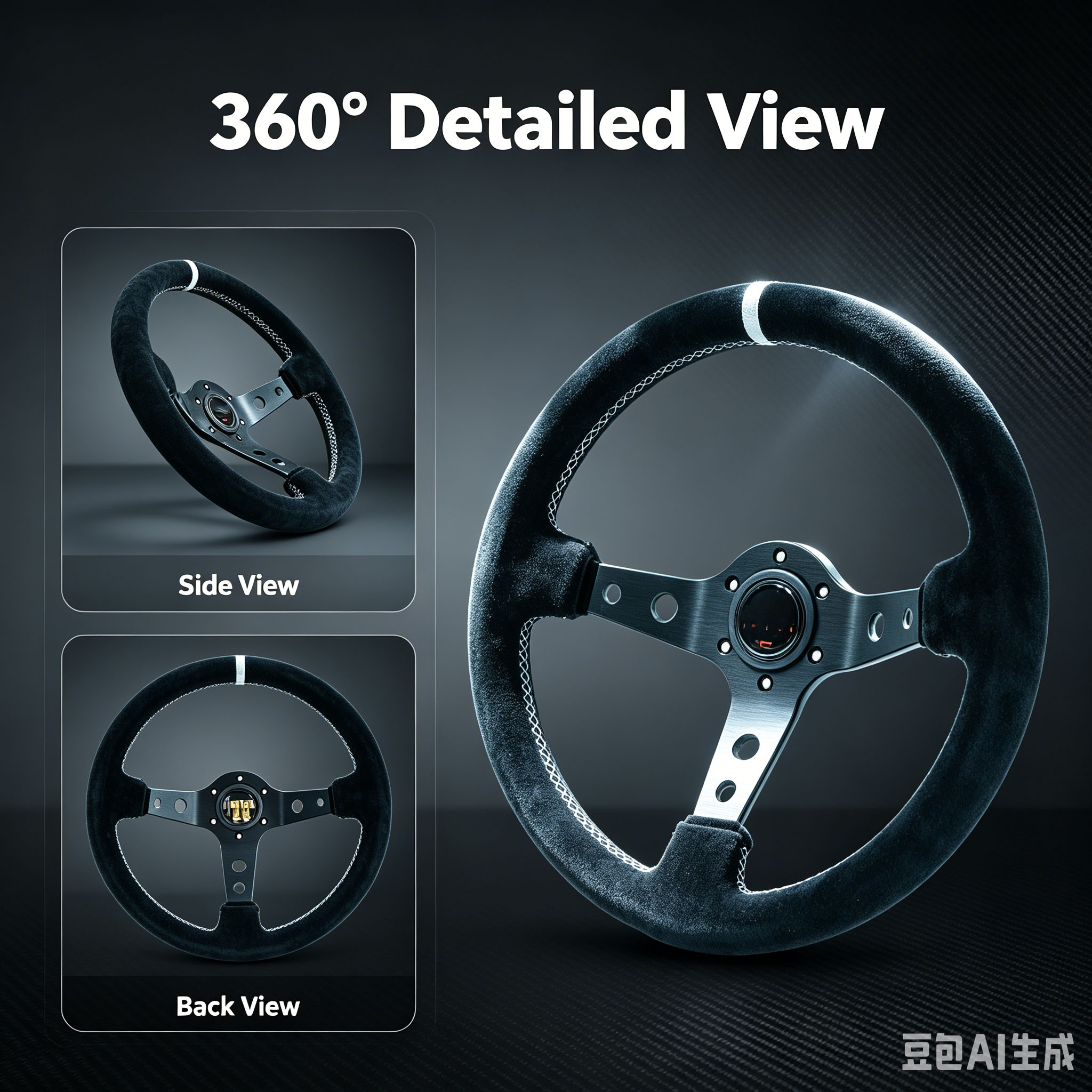 14 Inch 340MM Gaming Deep Conc - Steering Wheel Gaming ulasan dan harga