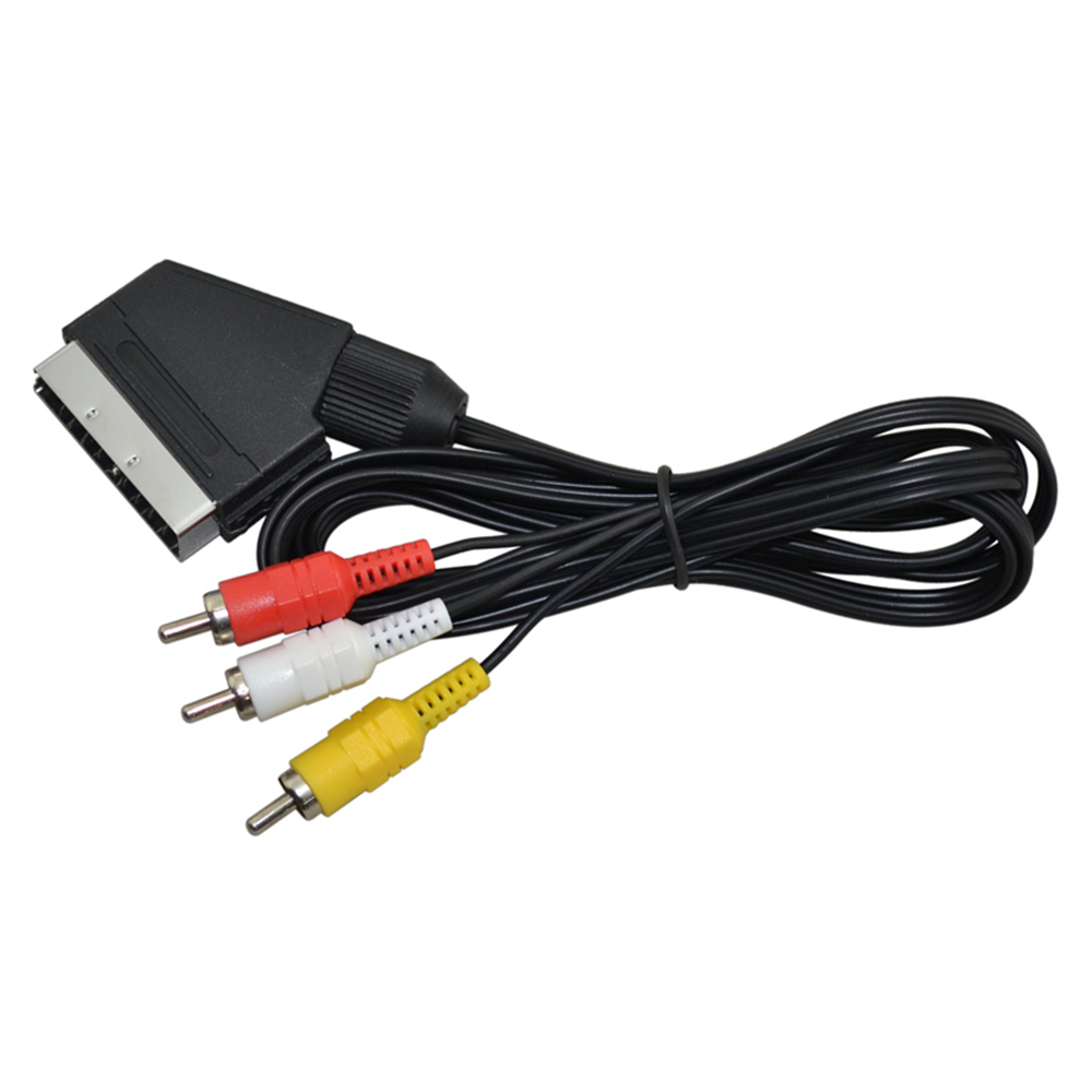 Scart Cable To 3 RCA AV TV Vid - Gaming Console Video Game ulasan dan harga
