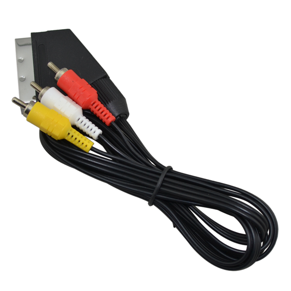 Scart Cable To 3 RCA AV TV Vid - Gaming Console Video Game ulasan dan harga