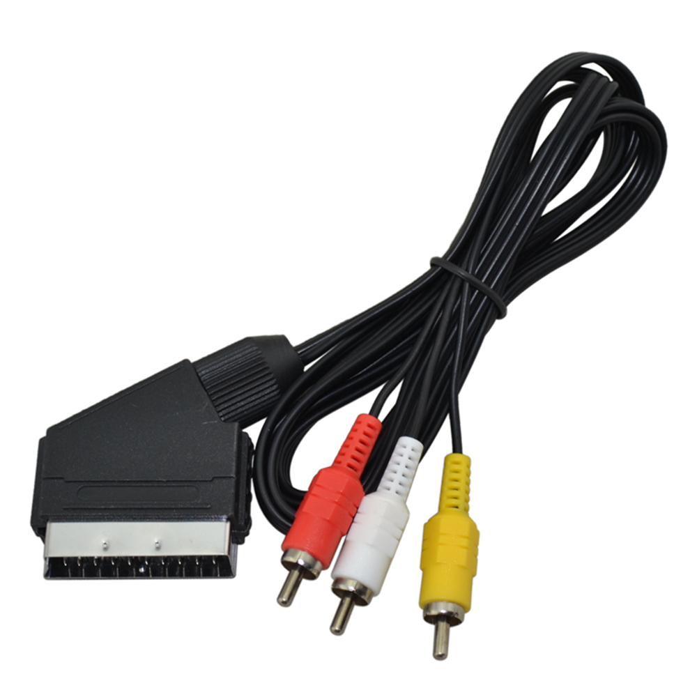 Scart Cable To 3 RCA AV TV Vid - Gaming Console Video Game ulasan dan harga