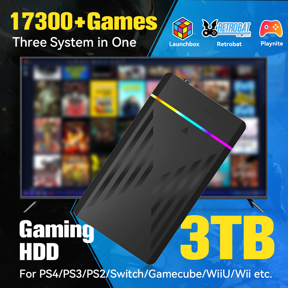 3TB Portable Gaming HDD Launch - Gaming Console Video Game ulasan dan harga